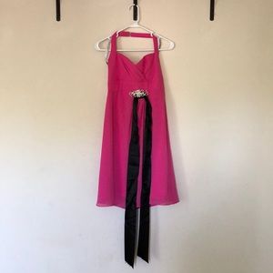 Alfred Angelo Hot Pink bridal dress